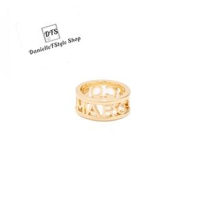 Marc Jacobs- The Monogram Ring- Gold with giftbox and dustbag